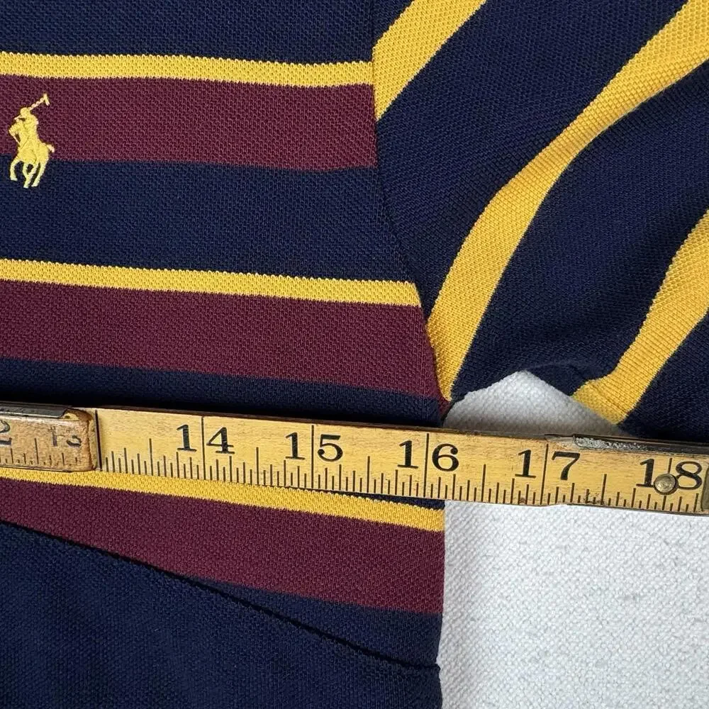 Polo Ralph Lauren Varsity Pennant Polo‎ Shirt Boys L 14-16 Yacht 1967 Rugby